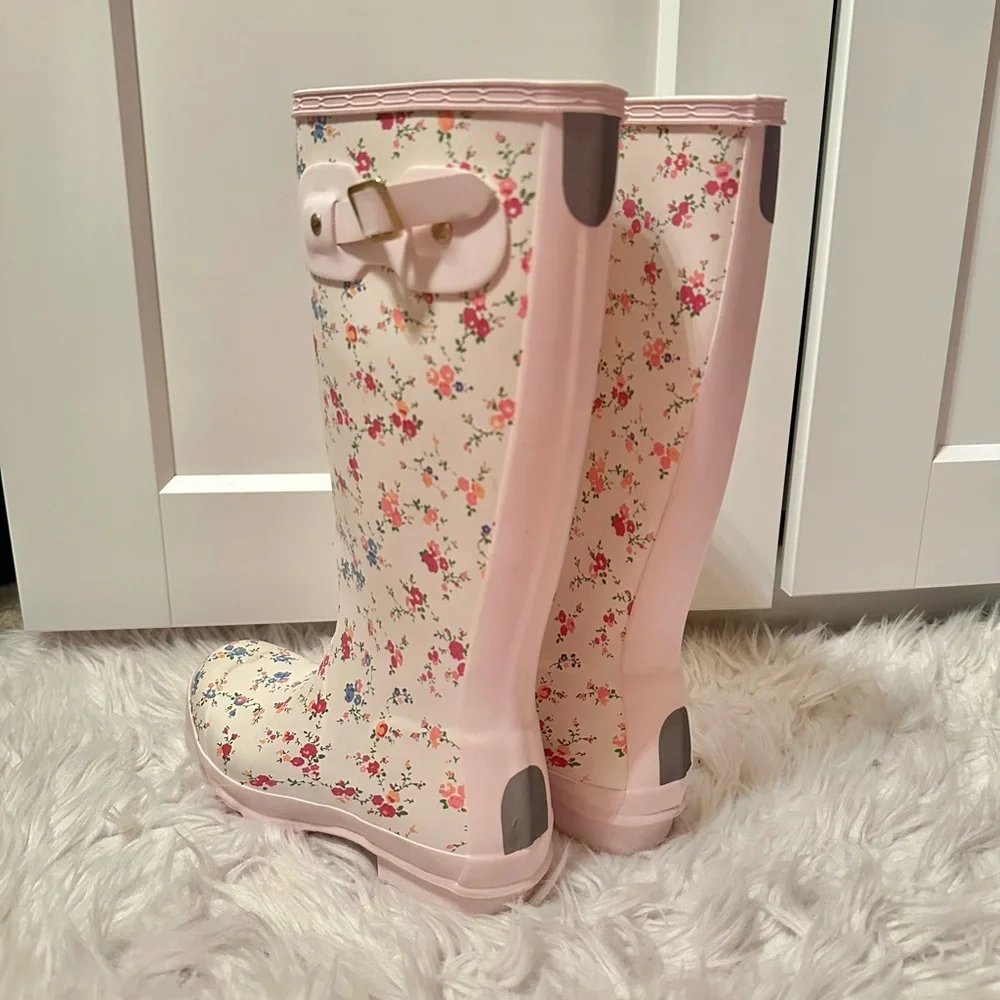 LoveShackFancy X Hunter Confetti Bloom Boots // BIG KID’S SIZE 5 - WOMEN’S 7 🎀✨💕 - Picture 8 of 12